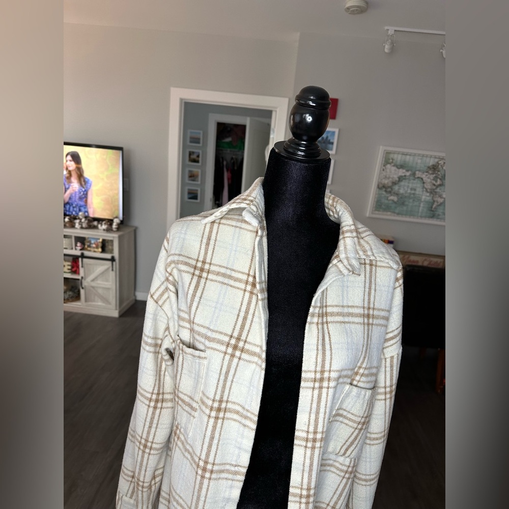 Oversize plaid shirt, jacket size L/XL lightly worn